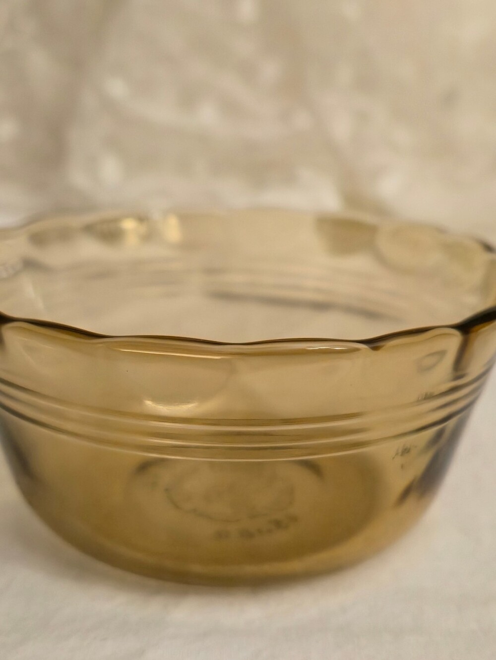 Set Of 7 PYREX Fireside BIG E / 463 6oz. Amber Brown Ramekins - Made in USA